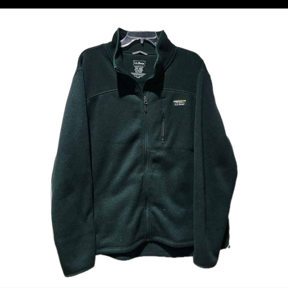 L.L. Bean Xxl Green Sweater Fleece